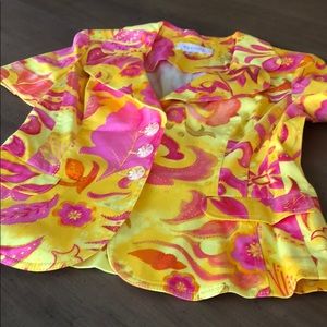 Escada Womens Fitted Shirt Sleeve Jacket Size 36